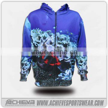 100 polyester sweatshirt, own brand full zip hoodie mens