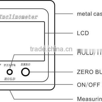 Акция! Новый стиль одноосный цифровой угломер с диапазоном измерения 4*90° и дисплеем, с сильной магнитной основой photo-5