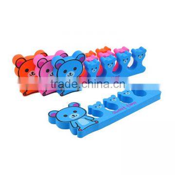 Custom cartoon animal shaped eva toe fingernail separator hign quality sponge toe separator supplier