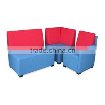 Sectional restaurant upholstered seating booth YK7032