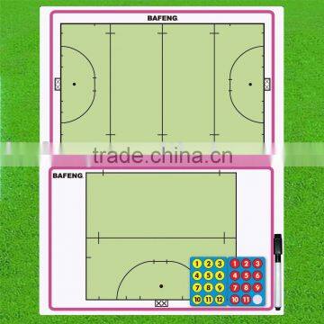 Magnetic coach board for field hockey coaches using in training and teaching