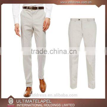 2015 New style 100% cotton beige men cotton chino pants