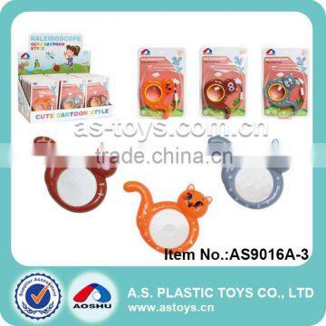 Lovely animals mini plastic science kaleidoscope for kids