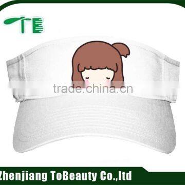 White Tennis Visor Cap photo-5