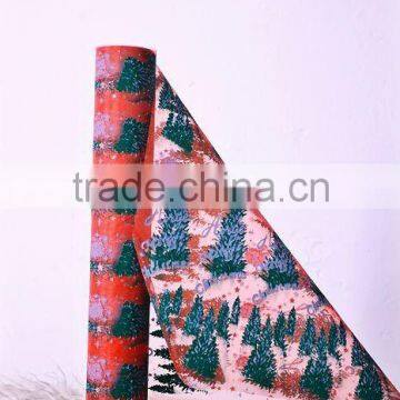 CHRISTMAS TREE DESIGN BEAUTIFUL ORGANZA FABRIC ROLL