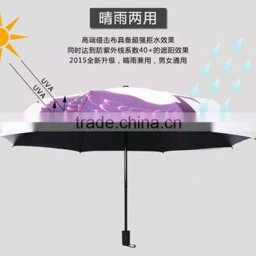 2016year newest vinyle fashional lady fold umbrella