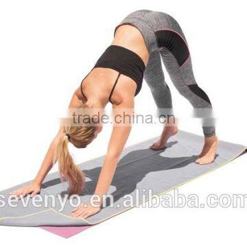China Supplier Cheap 100% Microfiber Yoga Mat Towel With Embroidered Logo YT-003 photo-2