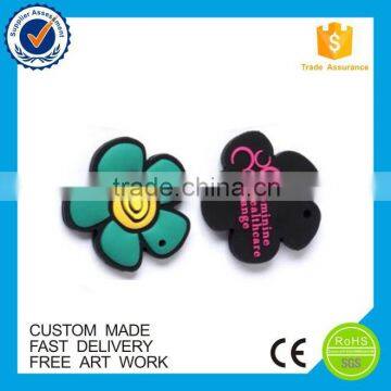 custom logo high quality flower magnet sticker