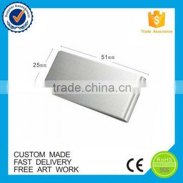 High quality blank design wallet silver custom metal money clip