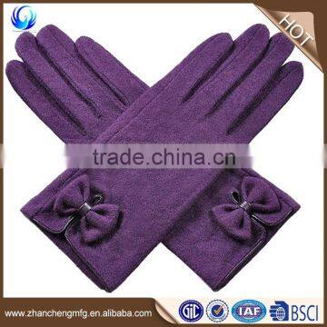 Factory Price Ladies Handmade 100% Cashemere Wool Gloves