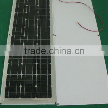 80W Semi Flexible Monocrystalline Silicon Solar Panel