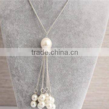 Cheap Price Fashion Jewelry Beaded Necklace Wholesale, White Pearl Necklace Jewelry photo-2