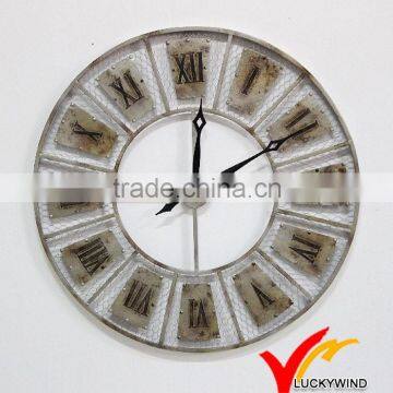 beautiful design shabby chic round quality metal oversized wall clocks