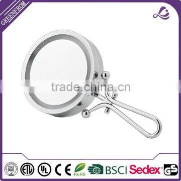 Hot selling double side table mirror free standing stainless steel mirror
