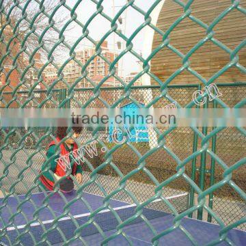 Plastic covering for chain link fence