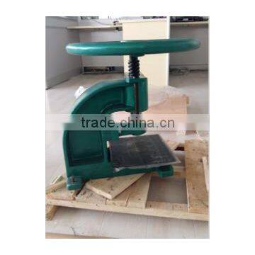 HS-5010 high quality manual sample cutting machine with Dumb Bell Die Cutter and Angle Cutter