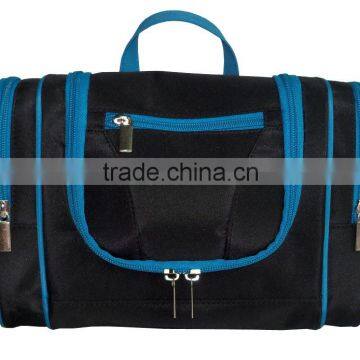 2016 NEW Arrival Europe Wholesale pu Leather Hanging Toiletry Bag for Lady, Stripe pu for Body photo-2