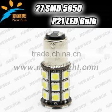 Canbus led for 1157 BAY15D P21/5W White 27 SMD LED Car Tail Stop Brake Turn Light Lamp Bulb 12V DC auto 1157 bulbs