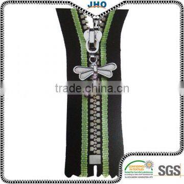 Customized fancy slider decorative plastic zipper