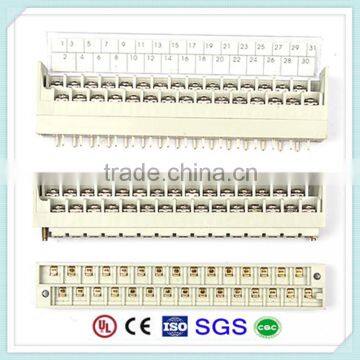 Screw Dual Row Barrier PLC Terminal Block Connector 7KDS 300V 10A 7.62mm Pitch
