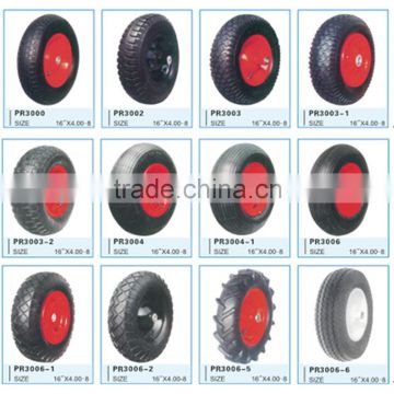 16inch wheelbarrow tyre ,4.80/4.00-8 solid tire for wheelbarrow