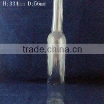 fancy long neck glass ice wine bottle