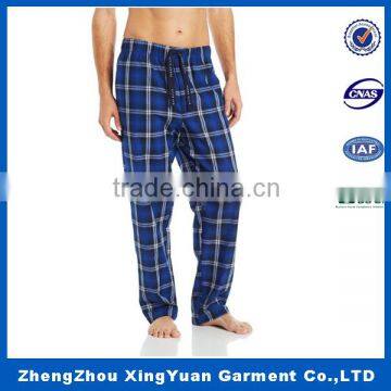 best price for 65% polyester 35% cotton yarn dyed Plaid flannel Pajama Pants