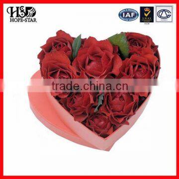 Unique Pink Rose Paper Chocolate Box For Wedding Invitation Sweet Love Box