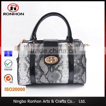 2016 Hot Sale Fashion Snakeskin Leather Bag, popular hand bag