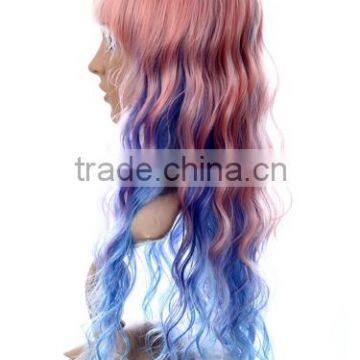 New Design Fashion Red Blond Brown Box Braid Wig Synthetic Sew in Hair Wig photo-4