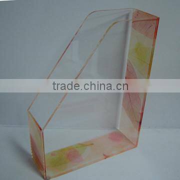 Acrylic sign holder wall-mounted pen holder