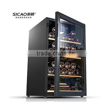 SICAO New Compressor Wine Cellar Cooler Double Layer Glass Door Wine Refrigerators With AC100~240V photo-3
