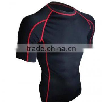 Hot Sell MMA men rash guard short sleeve