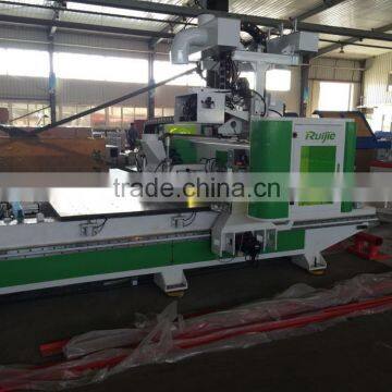 Panel Furniture Production Line cnc router with ATC drilling automatic feeding loading unloading system