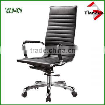 Wholesale Popular Gas Lift Black PU leather Swing Office Chair