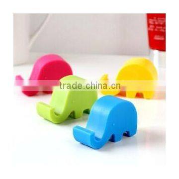 funny elephant plastic cell phone holder for desk