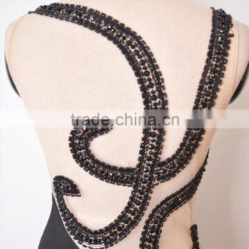 Exquisite Black Beaded Big Size Womens Wholesale Clothing Western Gowns Party Dresses Best Lady Wedding Sex Prom Evening Gown photo-5