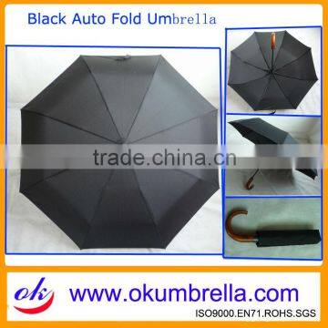 3 Folding Automatic Umbrella Black Umbrella OKF13