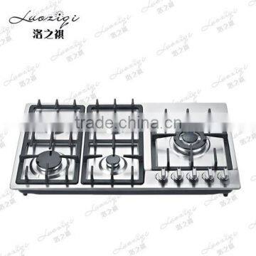 4 Burner Gas Stove Glass Top Gas Cooker