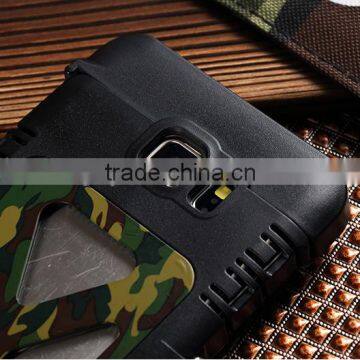 Stainless Steel Flip Smart Cover 360 Iron Man Metal Cover Case for Samsung Galaxy Note 5 Camouflage Cool Style photo-5