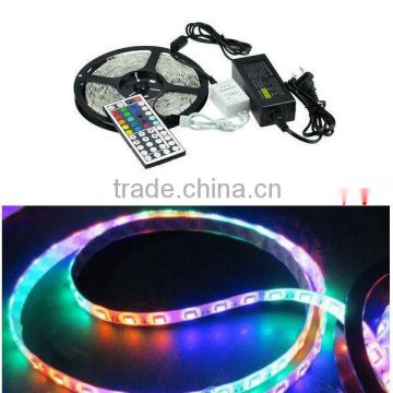 Energy saving vivid color change SMD 5050 rgb led strip 8mm 300 leds