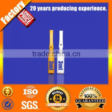 3ml USP type I Pharmaceutical glass ampoule clear and amber color YBB standard