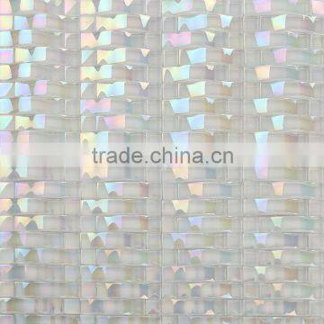 JY-G-13 Foshan tile wall mosaic tiles stickers Arched solid crystal glass mosaic tile