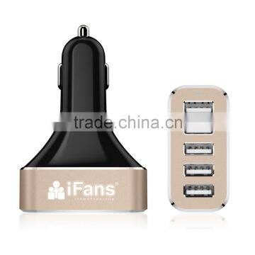 12A 60W 5 port USB rapid car charger for apple and sumsung series