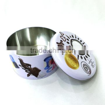 Full color coin saving tin box for children