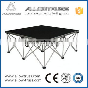 Portable assemble aluminium stage/mobile /outdoor concert folding stage