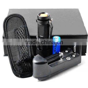 Most Powerful Zoom Aluminum q5 Led Torch Flashlight photo-4