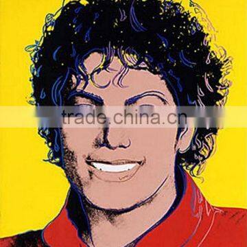 Pop art painting of Michael Jackson