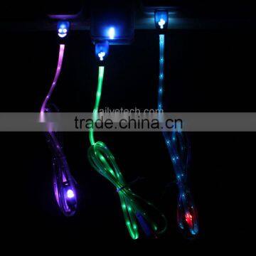 1M Color Changed Smile Face Micro USB LED USB Cable for Samsung S5 S4 S3 from Dailyetech