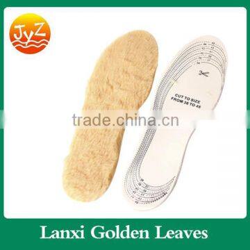 super thick latex and wool material heated latex wool insoles